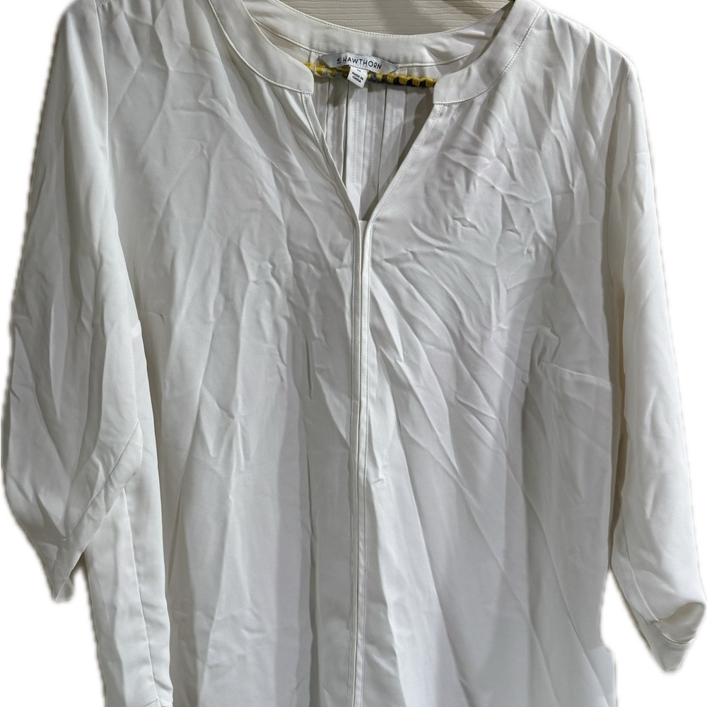 White Button-Up Blouse